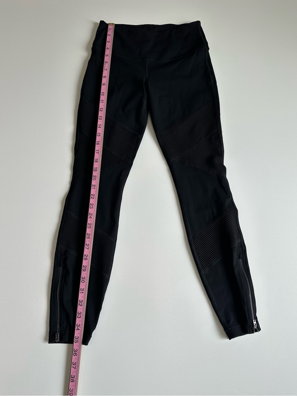 Athleta Delancey Moto Tight Women's Activewear Leggings Sz S - Color Black - Picture 9 of 15